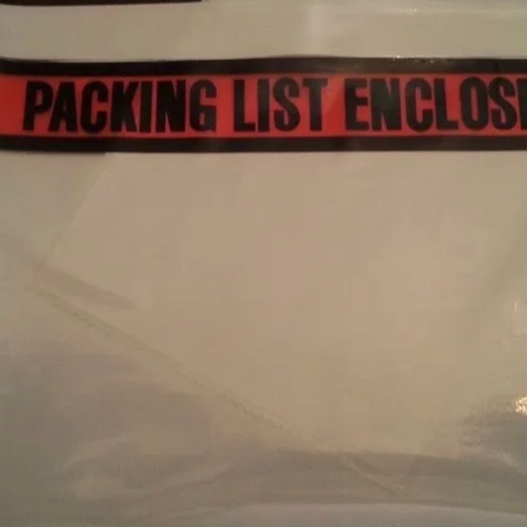 100 Clear Adhesive Sleeve Shipping Label Pouch 7.5x5.5” Packing Lost Enclosed - Picture 3 of 5